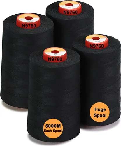 Vista 13 de New brothread - 30 opciones - 2 conos grandes de 5500Y (5000M) cada uno de hilo de poliéster hilado multiusos 40S/2 (Tex27) para serger, overlock
