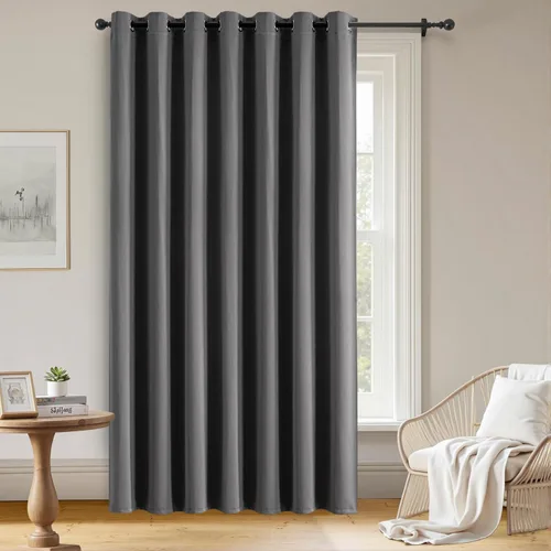 Vista 11 de Cortinas opacas para sala de estar, cortinas 100% opacas de 90 pulgadas de largo, juego de 2 paneles de 2 paneles, con aislamiento térmico, pestaña
