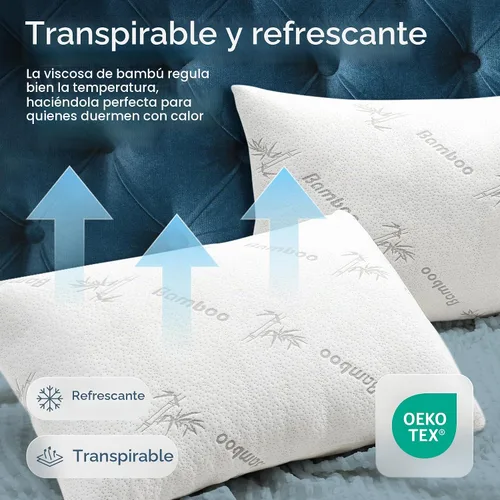 Vista 4 de Protectores de almohada 100% impermeables estándar de 20 x 26 pulgadas, funda de almohada con cremallera, almohadilla silenciosa garantizada, ultra