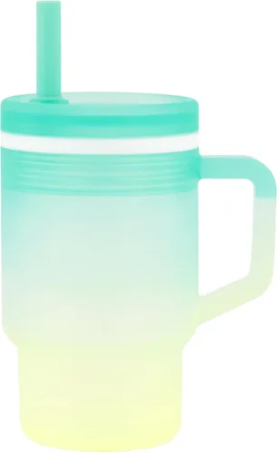 Vista 22 de Infantino Mi primer vaso, taza de silicona con pajita y asa, vaso de bebé resistente a derrames para llevar, botella de transición libre de BPA