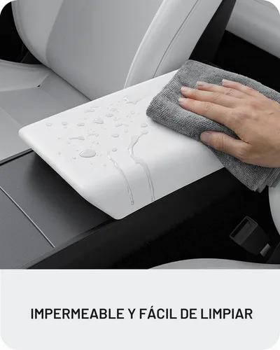 Vista 8 de BASENOR Funda para reposabrazos de consola central para Tesla Model Y Juniper/Model 3 Highland 2025 2026 [antideslizante] [sin logo] Accesorios