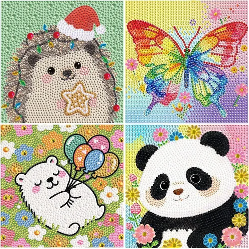 Vista 9 de UiSdfuy Kits de arte de diamantes para niños, artes y manualidades de 8, 9, 10, 11 y 12 años, arte de diamantes para niños, arte de gemas paquete