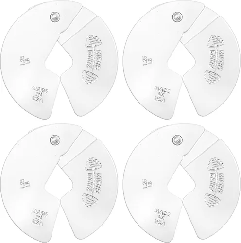 Vista 14 de Micro Gainz - Placa fraccional para mancuernas de 1.25lb, ideal para micro cargas, (elige color) juego de 4 placas fraccionales, diseñadas