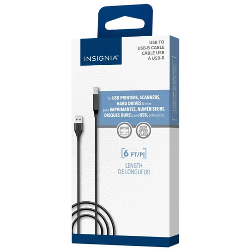 Vista 33 de Insignia Cable trenzado USB-C a USB-C (5 pies, morado claro)
