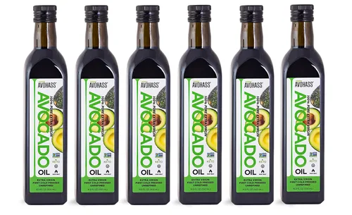 Vista 11 de Aceite de aguacate Avohass orgánico virgen extra Cocina diaria y acabado a 400 F; sabor mantecoso, delicado; sin OMG, Kosher; botella de vidrio