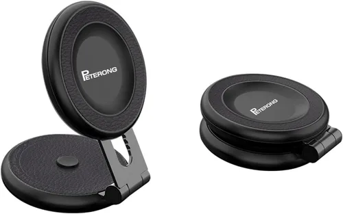 Vista 5 de Soporte magnético para teléfono de coche para Tesla Model 3/Y/Mustang Mach-E compatible con MagSafe, soporte de teléfono de automóvil plegable