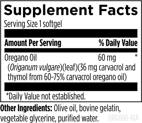 Vista 2 de Designs for Health Cápsulas blandas de aceite de orégano, suplemento de aceite de orégano con carvacrol altamente concentrado, apoya la limpieza