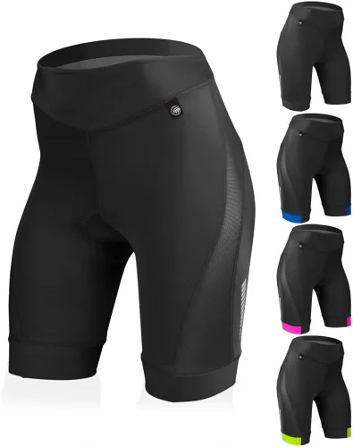 Vista 4 de Aero Tech Elite USA - Pantalones cortos de ciclismo acolchados para mujer