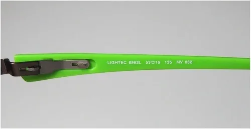 Vista 7 de Lightec 6963l - Gafas de diseño para mujer, diseño de media llanta, bisagras flexibles de acero inoxidable