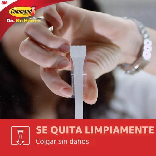 Vista 5 de Command Ganchos medianos de diseño, 6 ganchos y 12 tiras, ganchos de pared colgantes sin daños con tiras adhesivas, ganchos adhesivos para colgar