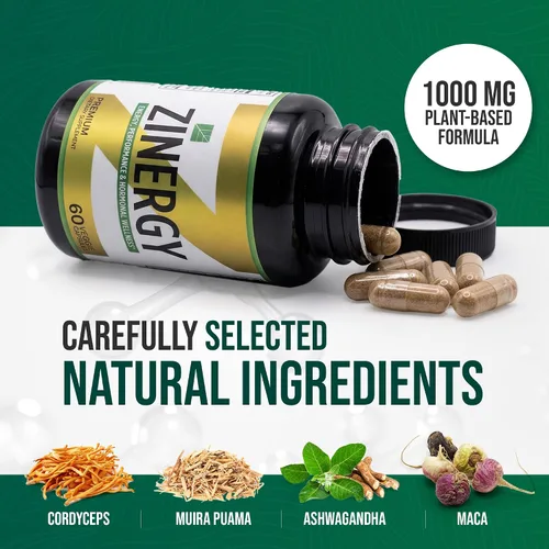 Vista 5 de Dr. Zisman ZINERGY Apoyo natural de energía y vitalidad – Fórmula totalmente natural para hombres y mujeres – Mejora los niveles de energía