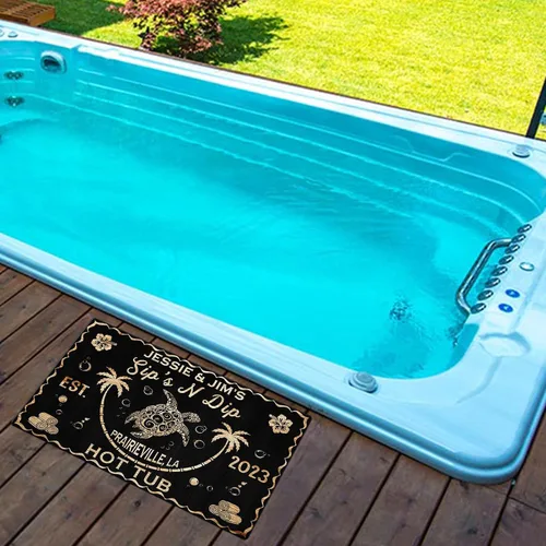 Vista 7 de V VIBEPY Decoración personalizada de neón para bañera de hidromasaje, decoración de baño, felpudo de granja, regalo para la familia (01) - 16 x 24