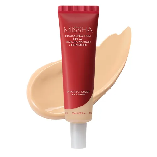 Vista 11 de Crema BB M de cobertura perfecta, SPF42/PA+++ (No.25/Beige cálido)