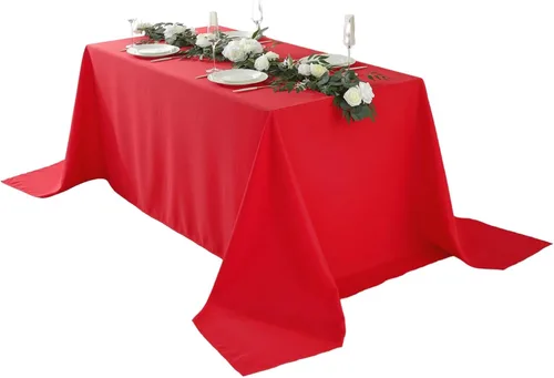 Vista 11 de Paquete de 2 Manteles Redondos de 120 Pulgadas de Carbón, Mantel de Poliéster Lavable para Uso en el Hogar, Fiestas, Bodas o Restaurantes. Gris