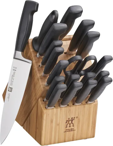Vista 2 de ZWILLING Juego de bloques de cuchillos Four Star de 7 piezas - Ceniza