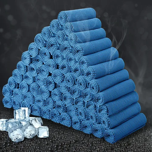 Vista 40 de Honoson Toalla de enfriamiento a granel – Toallas frescas para cuello y cara, microfibra transpirable y deportiva para gimnasio, yoga, viajes
