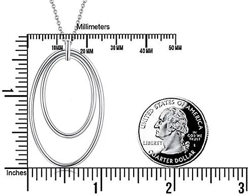 Vista 6 de Collar con colgante de plata esterlina S925 para mujer, Plata de ley S925