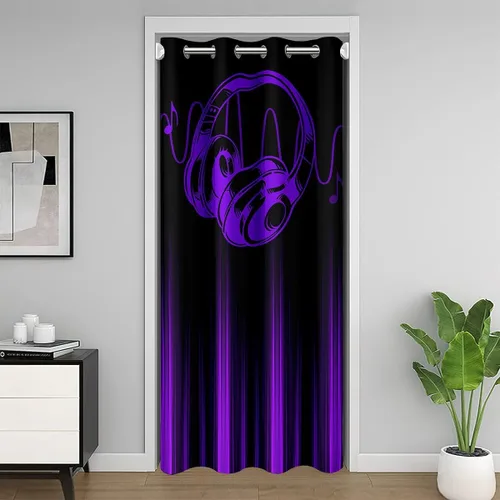 Vista 29 de Feelyou Math Equation - Cortina de puerta (1 panel, 34 x 80 pulgadas)