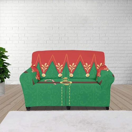 Vista 75 de Boatee Fundas de sofá de 1 pieza con diseño de copo de nieve azul, fundas elásticas para sofá, 1 cojín, protección de muebles, decoración para sala