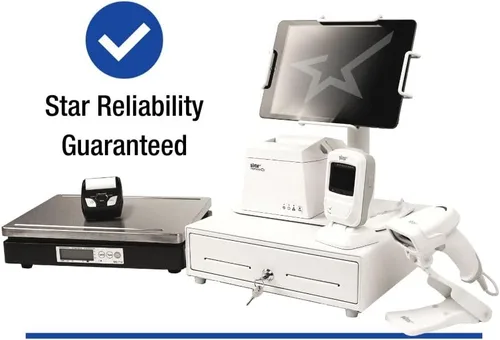 Vista 9 de Star Micronics TSP143IIIBi Impresora térmica de recibos Bluetooth para iOS, Android y Windows con cortador automático y fuente de alimentación Gris