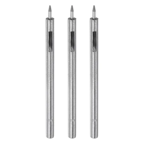 Vista 46 de HARFINGTON Perforadora de cuero de 0.020 in, recta, redonda, con ojales, remache a presión, fijador para cuero, artesanía, ropa, bolso, cortina