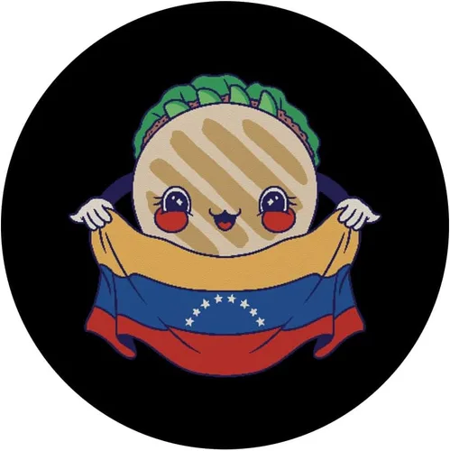 Vista 3 de Venezuela Arepa PopSockets de personaje PopGrip estándar