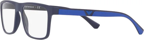 Vista 3 de Emporio Armani Montura para gafas graduadas Ea4115 para hombre con dos clips intercambiables para el sol rectangulares