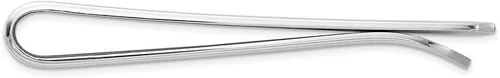 Vista 2 de Diamond2Deal Clip de plata de ley 925 chapado en rodio para hombre, Blanco