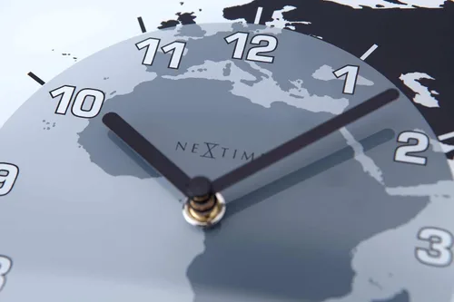 Vista 8 de NEXTIME Reloj de pared Mondial, transparente, (NT8108)
