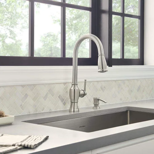 Vista 3 de American Standard Marchand - Grifo de cocina desplegable de un solo control, acabado aceitado