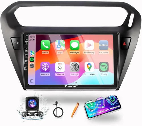 Vista 11 de Para Peugeot 301 2013-2025 Car CarPlay Android Navegación Automática Estéreo GPS Radio Reverse Cámara Pantalla 9 "IPS Pantalla Táctil Headunit