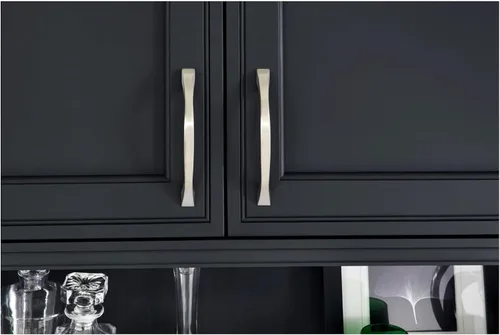 Vista 6 de Jeffrey Alexander 767SN Philip - Pomo rectangular para gabinete de 1-1/4 pulgadas Níquel Satinado