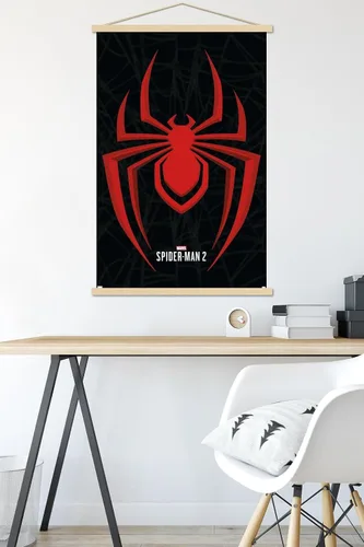 Vista 5 de Trends International Marvel's Spider-Man 2 - Póster de pared con marco magnético Miles Morales