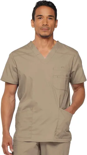 Vista 17 de Dickies EDS Signature - Camiseta médica para hombre, cuello en V Negro