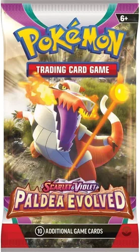 Vista 2 de Pokemon TCG: Paquete de refuerzo escarlata y violeta