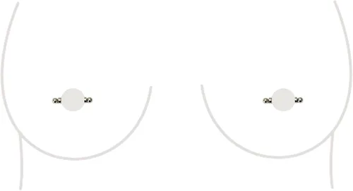 Vista 28 de Anillo de Pezón Falso Sin Perforación Barbell Stud Piercing Falso Joyería Corporal Para Mujeres