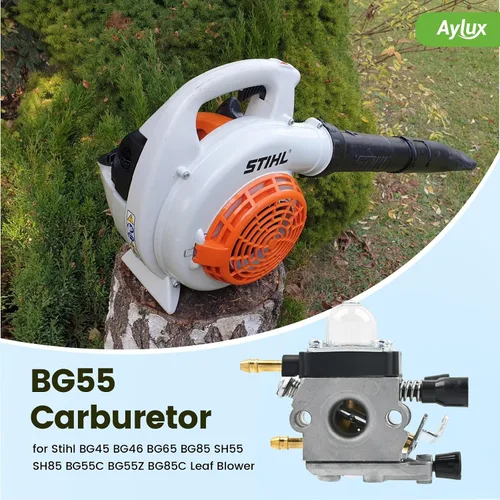 Vista 2 de Carburador BG55 con kit de afinación de filtro de aire para Stihl BG45 BG46 BG55 BG65 BG85 SH55 SH85 BG55C BG55Z BG85C Soplador de hojas piezas