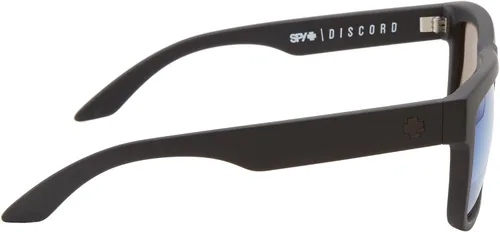 Vista 3 de Spy Optic Discord - Lentes de sol negro mate con lentes polarizados Happy Blue Spectra + calcomanía