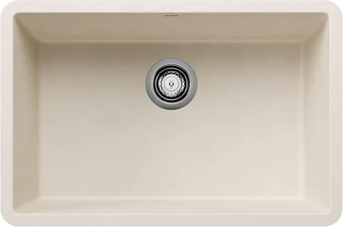 Vista 3 de BLANCO, Antracite 522259 PRECIS SILGRANIT Fregadero de cocina de montaje inferior de tazón único