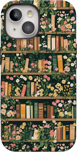 Vista 55 de Casely Funda para iPhone 15 Flores pintadas Frida Kahlo Floral Girly Funda atrevida Compatible con MagSafe