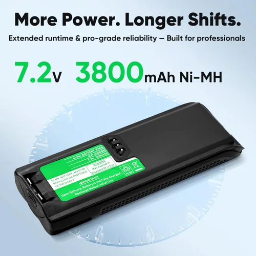 Vista 3 de ExpertPower Batería NiMH de 7.2V 3800mAh para Motorola XTS3000/XTS3500/XTS4250/XTS5000, MTP200/MTP300, MTX838/MTX960 - Reemplaza a NTN8923, NTN8294