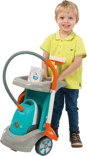 Vista 4 de Smoby Simba Rowenta - Carro de limpieza con aspirador, multicolor