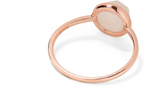 Vista 6 de YoTreasure Anillo solitario de piedra lunar arcoíris de 2.00 quilates, oro rosa de 10 quilates, Metal Metal Piedra preciosa, piedra de luna