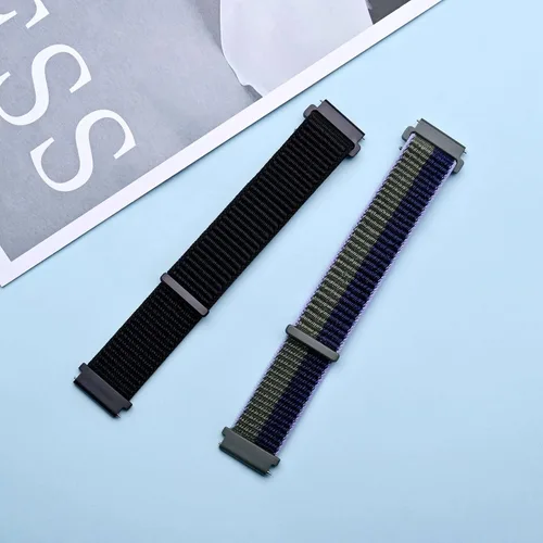 Vista 8 de ANNEFIT Correas de reloj deportivas de nailon, paquete de 2 correas ajustables de liberación rápida de 0.630in, 0.709in, 0.748in, 0.787in, 0.866in