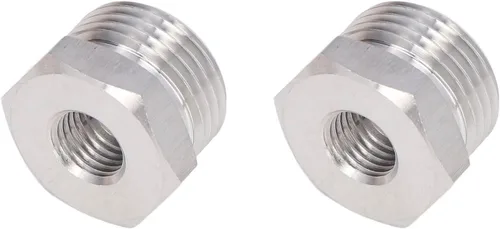 Vista 5 de Adaptador de barril de cerveza de 2 piezas, adaptador de grifo de cerveza de acero inoxidable, accesorios de barril de bloqueo de bola, conector
