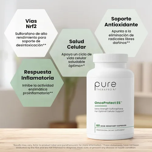 Vista 5 de Pure Therapro Rx OncoProtect ES Dosis Alta de Sulforafano Suplemento, Hecho en EE. UU. Suministro para 2 Meses 706 mg de Extracto de Semilla