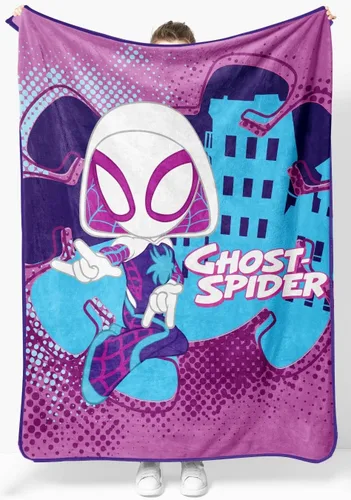 Vista 11 de Jay Franco Marvel Miles Morales Gamerverse Be Greater - Manta para niños, mide 46 x 60 pulgadas, ropa de cama para niños, forro polar súper suave