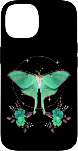Vista 4 de Bonita funda con temática de Luna Moth Beautiful Butterfly Insect Lover para iPhone 15