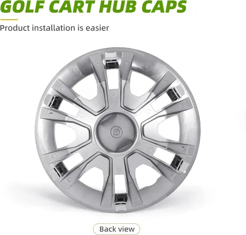 Vista 5 de Tapacubos universales para carrito de golf de 8 pulgadas, tapacubos universales para Club Car, EZGo, Buggies de golf, tamaño 8 pulgadas