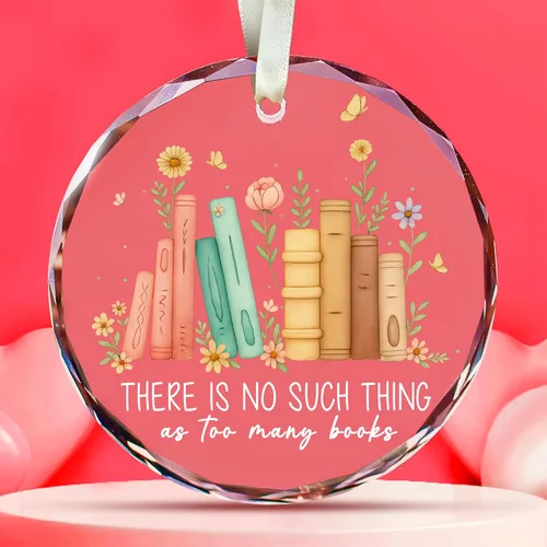Vista 10 de Ornamento de Vidrio para el 50º Aniversario de Bodas – Elegante Decoración de Árbol de Navidad de Vidrio Transparente y Regalo Conmemorativo